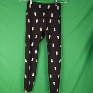 Beyond Yoga Womens Black Pineapple Leggings‎ XS